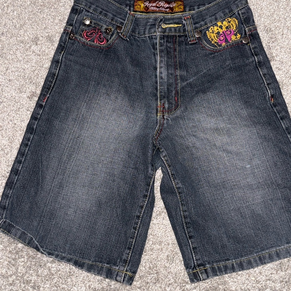 Royal Republic Embroidered Denim Jorts